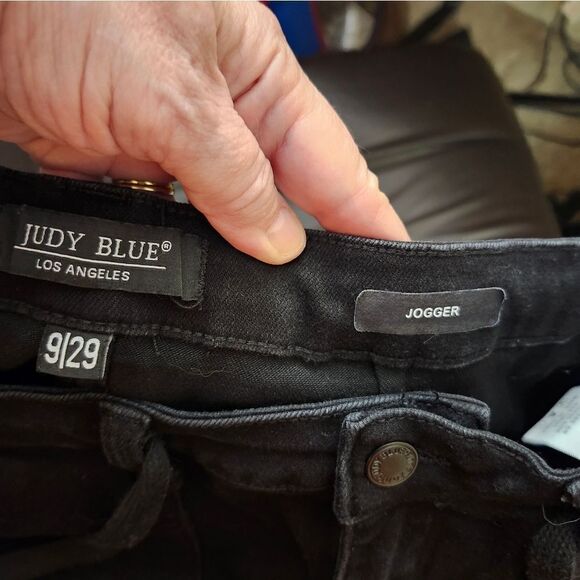 Judy Blue women's Hi-waisted cuffed drawstring stretch denim Sz 9/29 - Picture 2 of 10